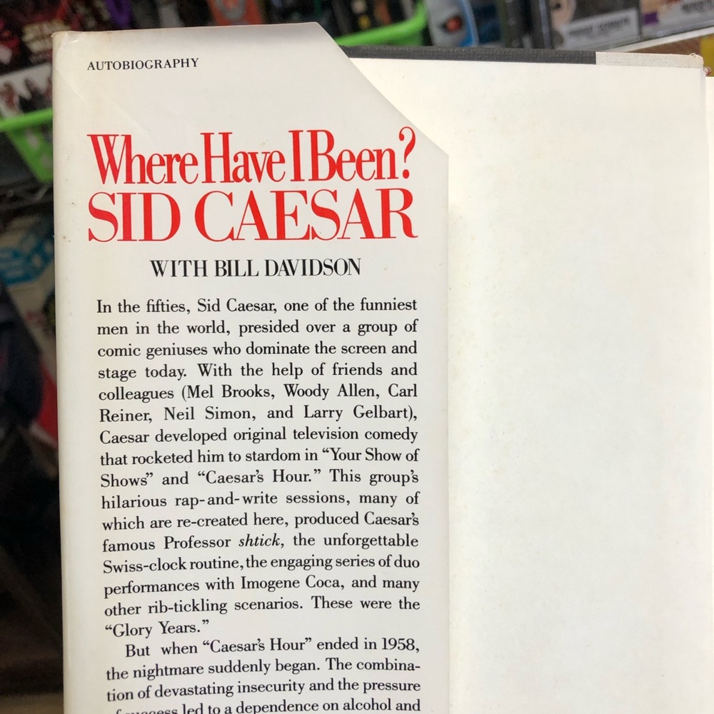 Vtg ‘82 Sid Caesar Signed Book “Where Have I Been?” - 1st Ed Hardcover - Picture 12 of 12